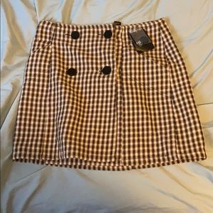 Plaid skirt brand new